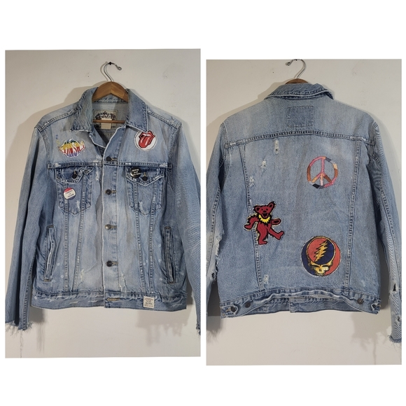 Abercrombie & Fitch Jackets & Blazers - Abercrombie and Fitch Custom Hippie Denim Jacket